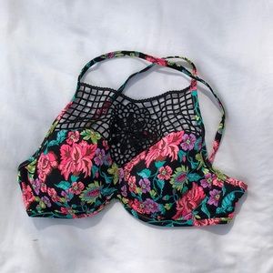 Floral bikini top
